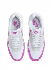 Nike Air Max 1 Women's Sneakers Neutral Grey / White / Black / Fuchsia Dream DZ2628 - Neutral Grey/White/Black/Fuchsia Dream - Visa 5