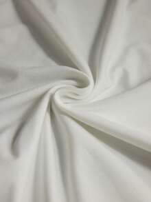 Elnivra Preppy Style Y2K Women's Satin Tie Decor Design Commute Short Sleeve White T-Shirt Spring/Summer For Valentine's Day