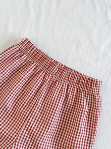 SHEIN Vintaside Kids 少女休闲甜美褶皱纹理松紧吊带背心搭配宽松阔腿裤两件套，适合日常、度假、姐妹合照、春夏穿搭、假日、夏季、旅行