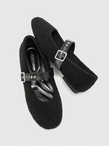 CUCCOO BIZCHIC Zapatos planos para mujer - Negro - Ver 10