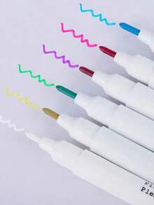 Bộ 4 bút dạ vải đầu nhỏ, mực tan trong nước, có thể tẩy xóa và giặt được, dùng cho thêu chữ thập, may vá, chắp vá, thủ công DIY, đánh dấu tạm thời, mực tự biến mất, dụng cụ may vá, đồ dùng thủ công, bút dạ vải không để lại dấu vết, không gây vết bẩn. - Mã trung bình - Xem 4