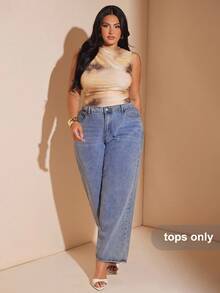 SHEIN BAE Áo liền thân in họa tiết tie-dye nhăn nhúm bất đối xứng dành cho nữ cỡ lớn mùa hè, quần áo nữ mùa thu, quần áo học sinh, quần áo phong cách Y2K, trang phục đồng quê cho nữ, quần áo vintage cho nữ, trang phục lễ hội cho nữ, váy dự tiệc cưới cho người có thân hình đầy đặn, trang phục mùa hè cho nữ, váy dạ hội cho nữ, trang phục sinh nhật cho nữ. - Nhiều màu - Xem 4