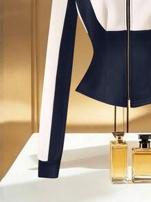 Franclia Jachetă elegantă casuală pentru femei, alb-negru, cu model patchwork, croită