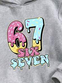 SHEIN 少女抓绒卫衣 - 黑色 - 黑色 - 查看 5
