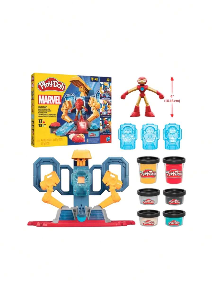 Play-Doh Marvel Iron Man Armor Maker Lab 1Players Kids 4+ G00355L0 - Multicolor - View 1