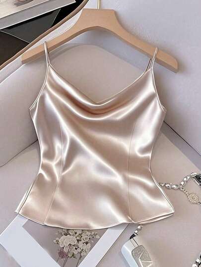 Resyla Plus Size Women Elegant Sling Backless Camisole