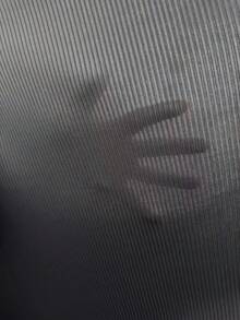 Chiquease 女士纯色高腰罗纹休闲百搭打底裤 - 深灰色 - 查看 8