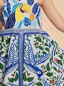 Travachic KIDS Travachic KIDS Abito casual aderente con camisole a fiori di porcellana per ragazze giovani - Multicolore - Visualizzare 3