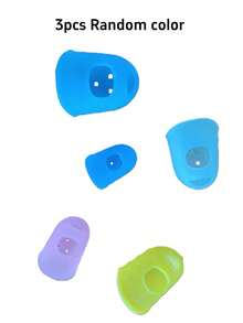 5PCS Silicone Finger Protectors Heat Resistant Anti-Slip Thumb Covers For Hot Glue Gun, Reusable Finger Tip Pads Grips For DIY Craft Sewing Money Counting Writing Sorting Tasks And Sports Games - Multicolor - View 13