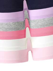 Sparklyn Tween Girls Undershirt-Undergarment Set 12 Pieces Pastel Pink White Navy Grey Round Neck Tank Top Briefs Long Sleeve Top Long Pants Skirt Options Comfortable Stretchy Elastic Waist Casual Four Season 2026 New Year Essential