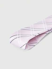 ROMWE Anime 1件可爱甜美蕾丝蝴蝶结发饰，复古经典波点波普艺术风格，女士款 - 藕粉色 - 查看 5