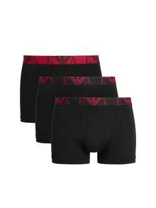 Armani 3 Pack Men's Boxer Briefs - Blue/Red - View 1