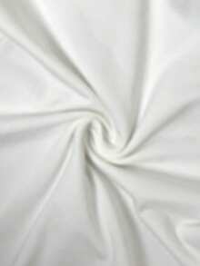 SHEIN ICON Body metálico de cuello en V profundo estilo Y2K, negro sólido - Blanco - Ver 6