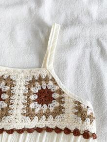 Vintaside Kids Tutina casual di moda per bambina in tessuto lavorato, adatta per primavera/estate, casa, esterno, vacanza, spiaggia, festival, festa, uso quotidiano - Multicolore - Visualizzare 6