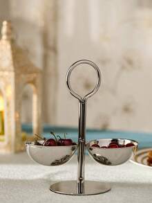 Cirelle Divided Serving Tray - Multi-Compartment Snack & Fruit Platter For Parties And Home - Multicolor - View 4