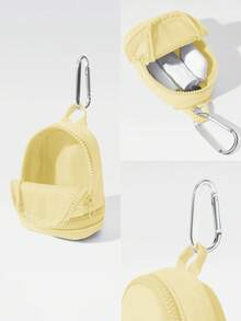 GLOWMODE 0.6L Matte Zipper Everywhere Zip Pocket Backpack Nano With Mental Clip Daily Casual Wear