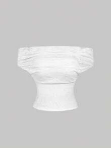 SHEIN MOD 1件女士纯色时尚吊带背心 - 白色 - 查看 6