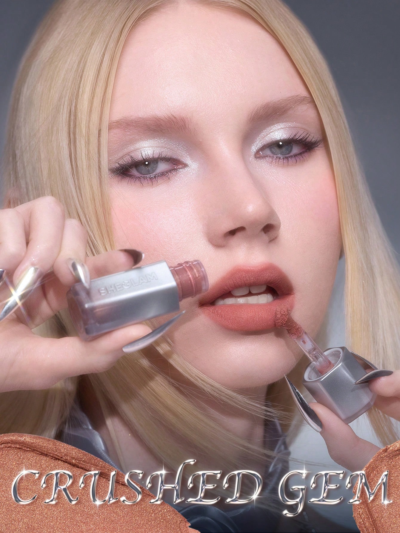 Glitter Whip Liquid Lipstick-Crushed Gem 2
