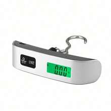 1个便携式电子秤，带数字液晶显示屏，可用于行李、挂箱、旅行箱等，带电池，可称量行李袋重量，用于运输。 - 銀色 - 查看 10