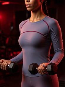 Innovista Innovista Jersey Sepeda Wanita Lengan Panjang Rajut Abu-abu Gelap dengan Detail Resleting, Panjang Standar - Dark Grey - View 7