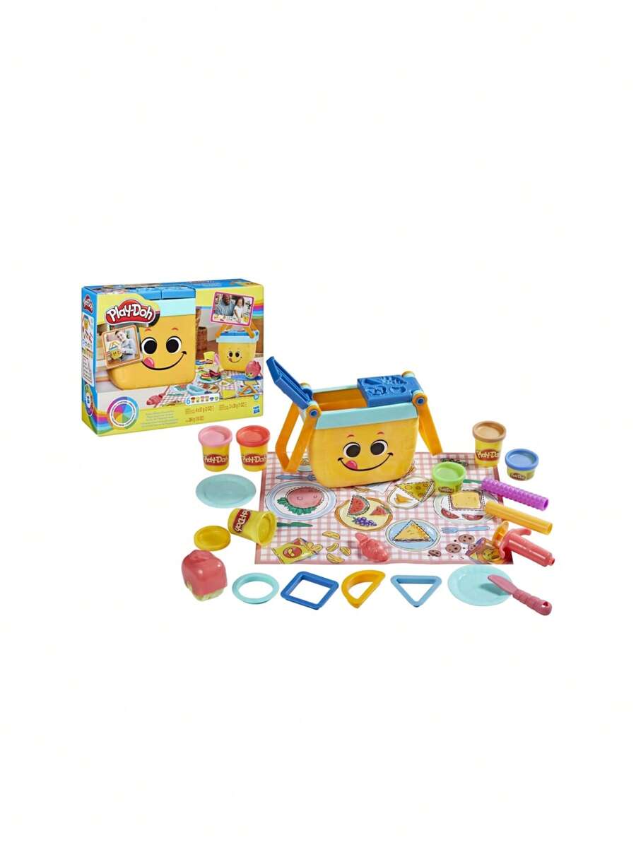 PLAY-DOH مجموعة بلايدوه بيكنيك كريتيز للمبتدئين - متعدد الألوان - مشاهدة 1