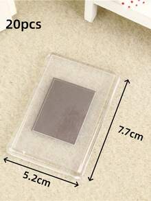 10/20/30pcs Acrylic Blank Magnet Refrigerator Magnets, Tinplate Magnetic Diy Square Photo Frame Stickers, Creative Soft Magnets - Multicolor - View 10