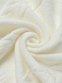 Franclia Fashionable Lazy 3D Twist Floral Pattern Cropped Sleeveless Knit Tank Top, Spring/Summer - White - View 5