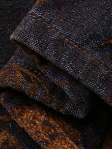 DAZY Quần jeans nữ thêu hoa, phong cách nữ tính và đường phố, thời trang Hàn Quốc. - màu đen - Xem 9