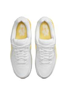 Nike Air Max 90 女款运动鞋 白色/柠檬绿 - 雪花石膏白 - 帆白 FJ4548 - 白色/雪花石膏色/帆白色/檸檬脈衝色 - 查看 4
