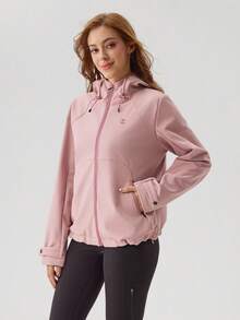 OutZeal Chaqueta de invierno para mujer de color rosa, forrada térmicamente, resistente al agua, para uso diario y casual, con bolsillos con cremallera