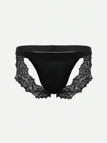 DrisQ Quần lót ren đen gợi cảm dành cho nam - màu đen - Xem 2