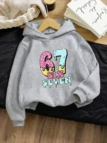 SHEIN 少女抓绒卫衣 - 黑色 - 黑色 - 查看 4