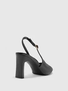 CUCCOO BIZCHIC Women Pumps Valentine's Day Spring Shoes - Mirror black - View 8