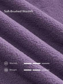 OutZeal 女士保暖抓绒连帽户外外套，侧袋设计，适合秋冬季徒步露营 - 紫色 - 查看 5