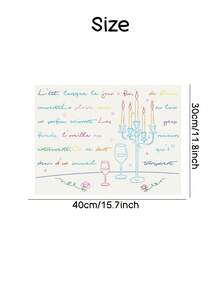 Zazumi Portable Literary Quote PU Leather Placemat - Reusable Table Mat, Thoughtful Gift For Family & Home Enthusiasts - placemat - View 5