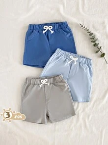 Vintaside Kids Baby Boy Summer Multiple Piece Set Fashionable Casual Pants, Suitable For This Outfit, Great For Lounging, Outdoor Activities, Hangouts With Friends, Provides A Comfortable And Relaxed Look With Simple And Stylish Design - Multicolor - View 3