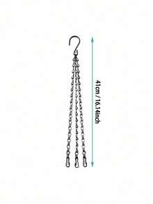 2PCS Black Decorative Chains For Hanging, Plant Basket Bird Cage Hook, Signboard Hanger Chain - Multicolor - View 9