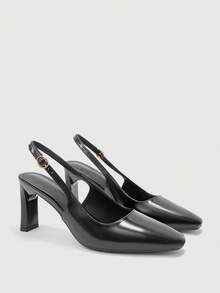 CUCCOO BIZCHIC Women Pumps Valentine's Day Spring Shoes - Mirror black - View 2