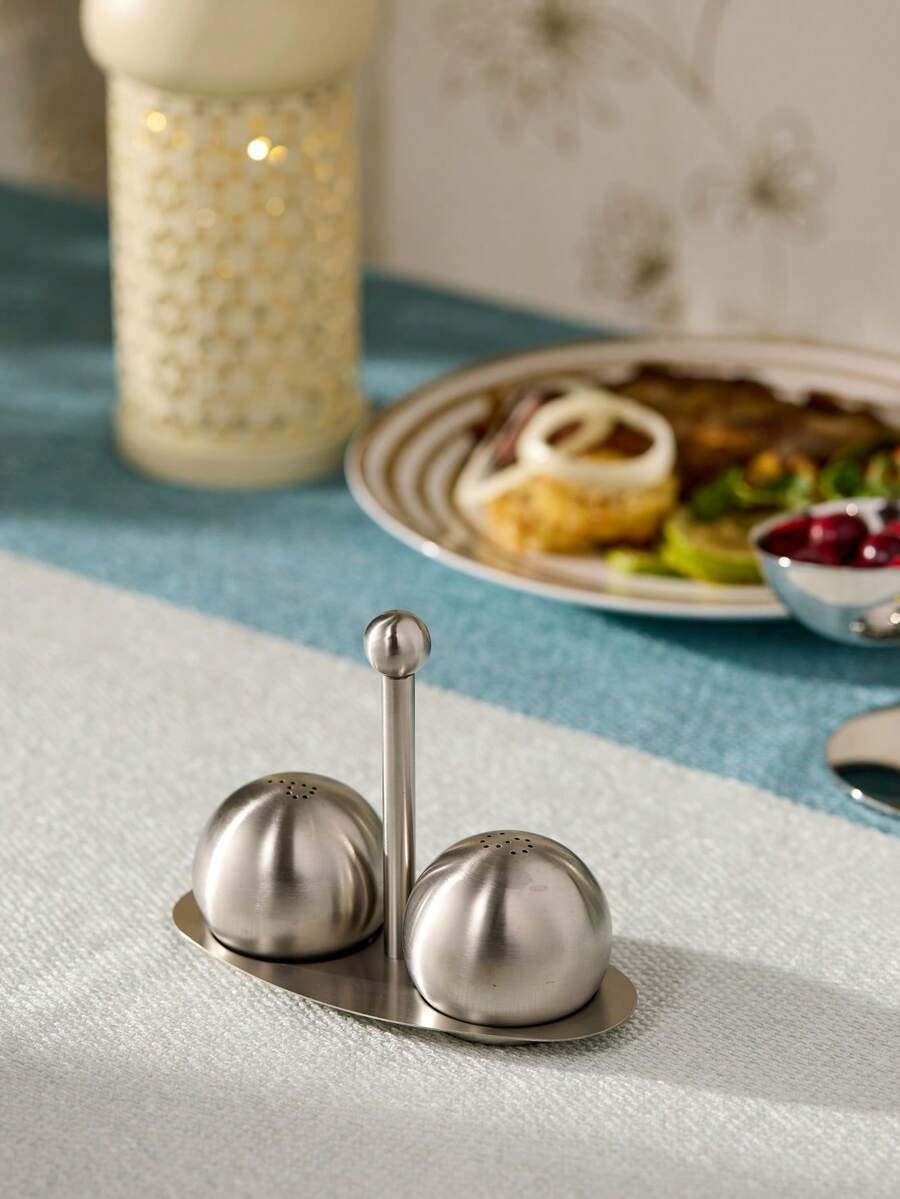 Cirelle Stainless Steel Dual-Spice Ball Shaker Minimalist Kitchen Tool - Multicolor - View 1
