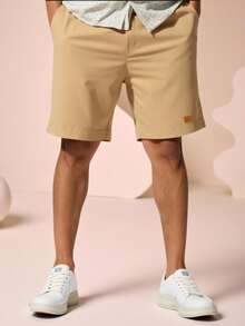 Tween Boy's Casual Khaki Elastic Waist Shorts, Suitable For Birthday Party, Evening Event, Performance, Wedding Shower, Wedding Guest, Pageboy, Ring Bearer, Flower Girl,Kids - Khaki - View 8