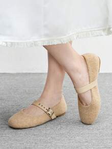 CUCCOO BIZCHIC Women's Flat Shoes Valentine's Day - Camel - View 5