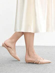CUCCOO BIZCHIC Zapatos planos para mujer - Albaricoque espejo - Ver 5
