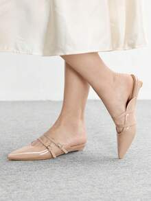 CUCCOO BIZCHIC Zapatos planos para mujer - Albaricoque espejo - Ver 3