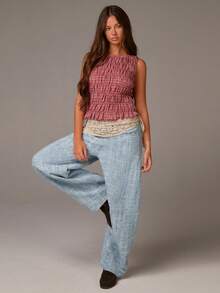 Athîral Women's Pocket Loose Wide Leg Casual Versatile Jeans - Multicolor - View 6