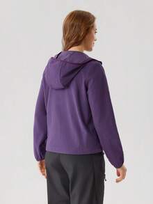 OutZeal Thermal Clothes Women Outdoor Jackets Winter Hiking Camping Fleece Lined Hooded Zip Up Outdoor Tops