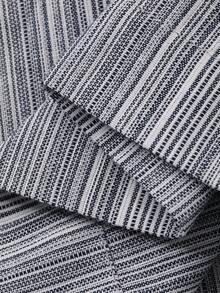 DAZY Women's Tie-Up Striped Camisole Top And Relaxed Fit Palazzo Pants 2 Pieces Set - Light Grey - View 3