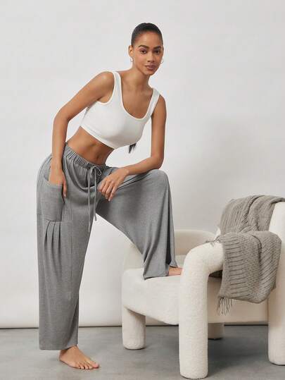 Ocili Comfortable Minimalist Leisure Soft Pajamas & Loungewear, Chic Autumn Quality Comfort, Minimalist Unisex Women Bottoms