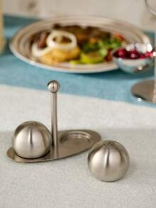 Cirelle Stainless Steel Dual-Spice Ball Shaker Minimalist Kitchen Tool - Multicolor - View 4