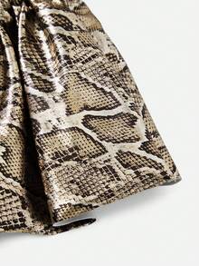 DrisQ 男士蛇皮纹荷叶边蝴蝶结装饰性感三角裤 - 彩色 - 查看 6