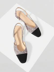 MOTF PREMIUM WOMEN'S ELEGANT VERSATILE PATCHWORK COMFORTABLE FLAT LOAFERS FOR WORK & COMMUTE SPRING SHOES - Red - View 9